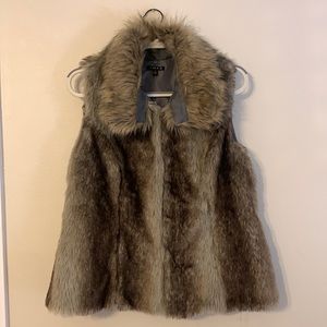 Faux fur vest